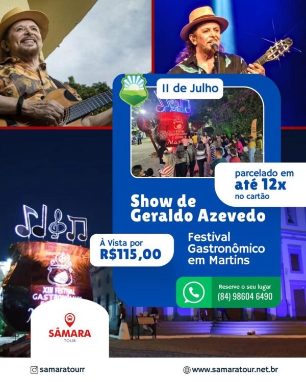 BATE E VOLTA - Martins/RN, Festival Gastronômico (11 de Julho)