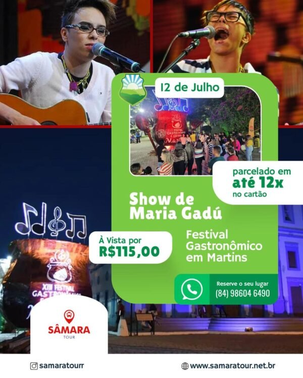 BATE E VOLTA - Martins/RN, Festival Gastronômico (12 de Julho)